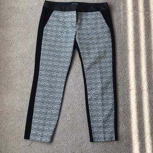 Express Columnist Black & White Tweed Pants